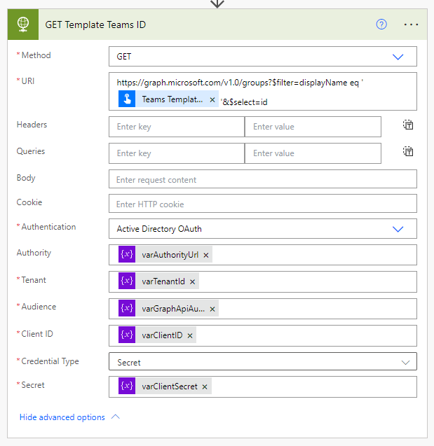 Power Automate: How to create Microsoft Teams from Template Teams using ...